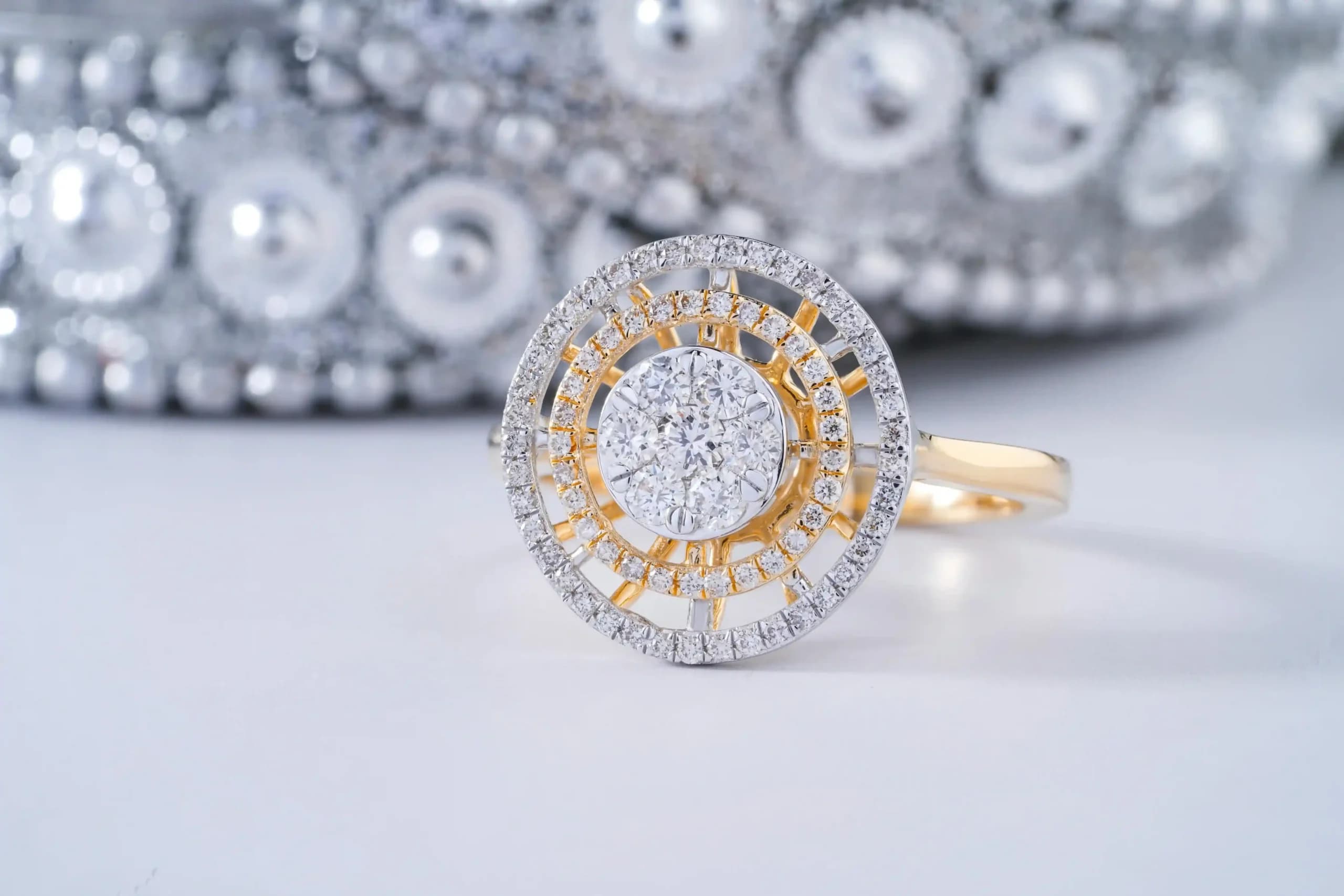 Regal Shield Diamond Ring