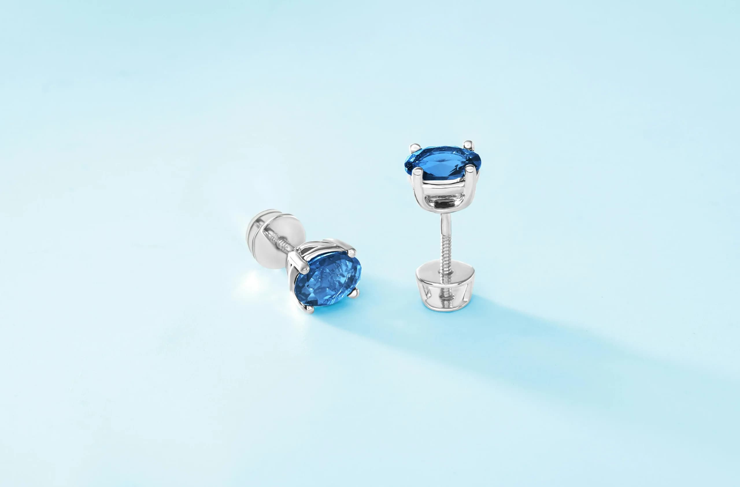 Royal Sapphire Drop Earrings