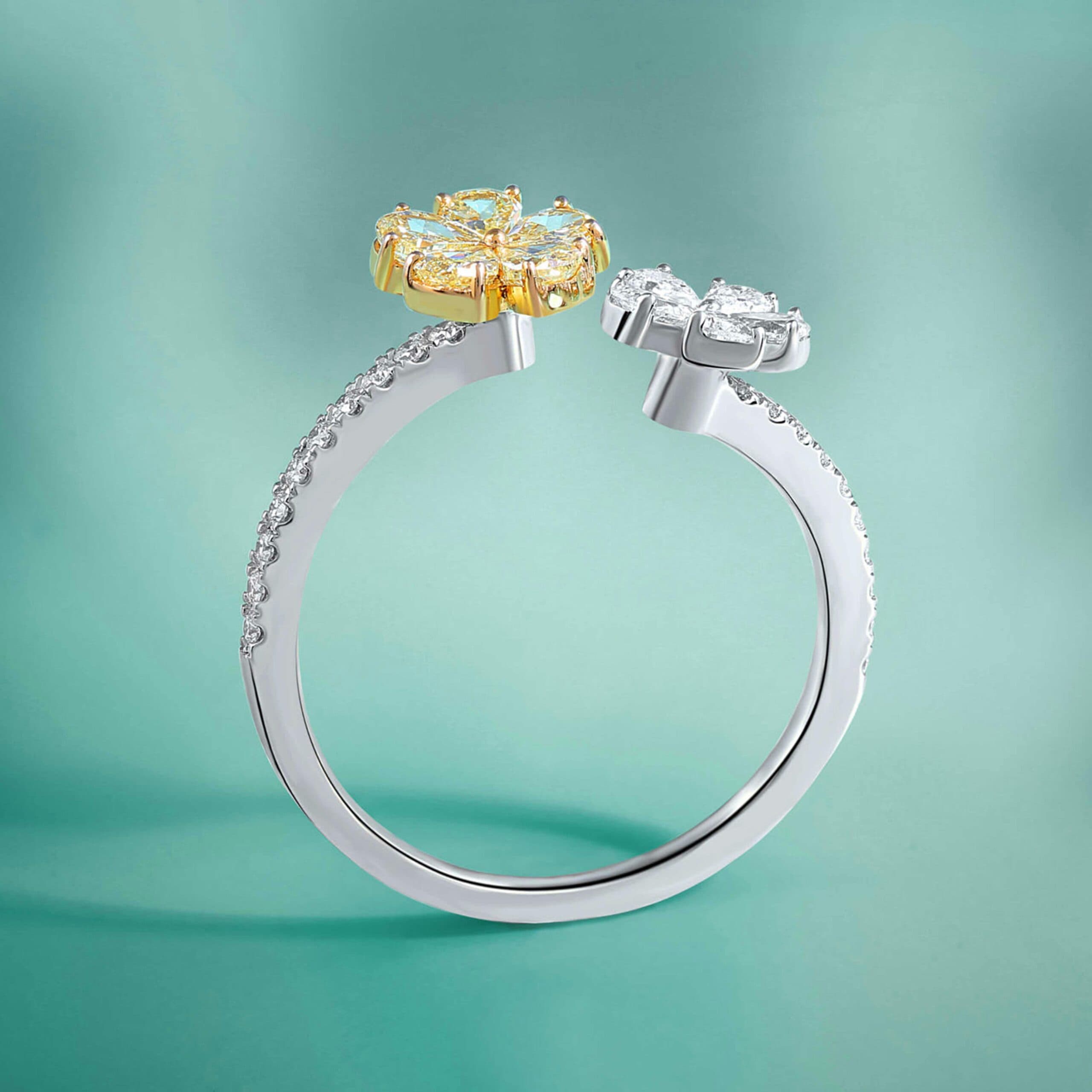 Blossom Harmony Silver & Gold Ring